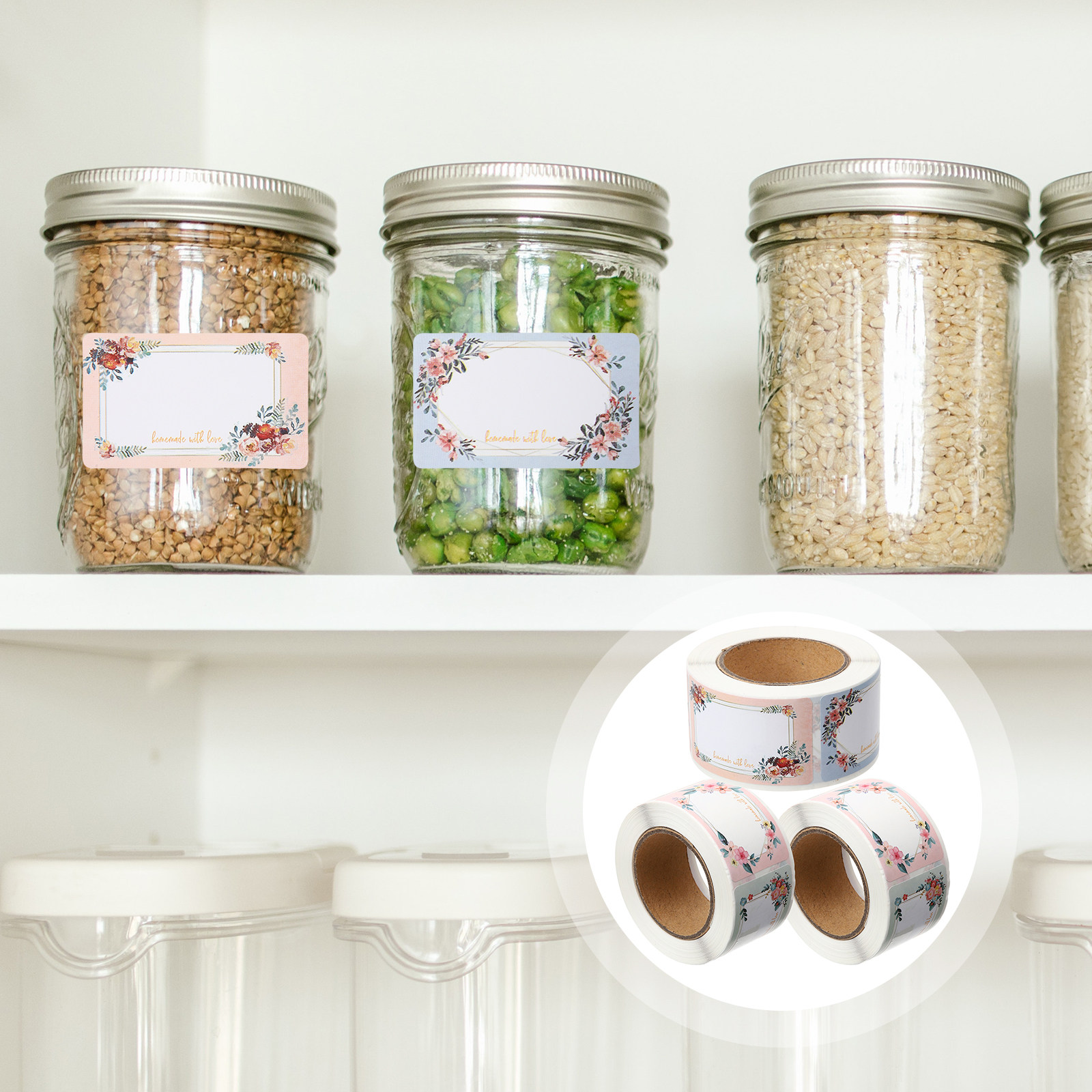 3 rollen blanco naamstickerlab - Food Storage Name recensie en prijs
