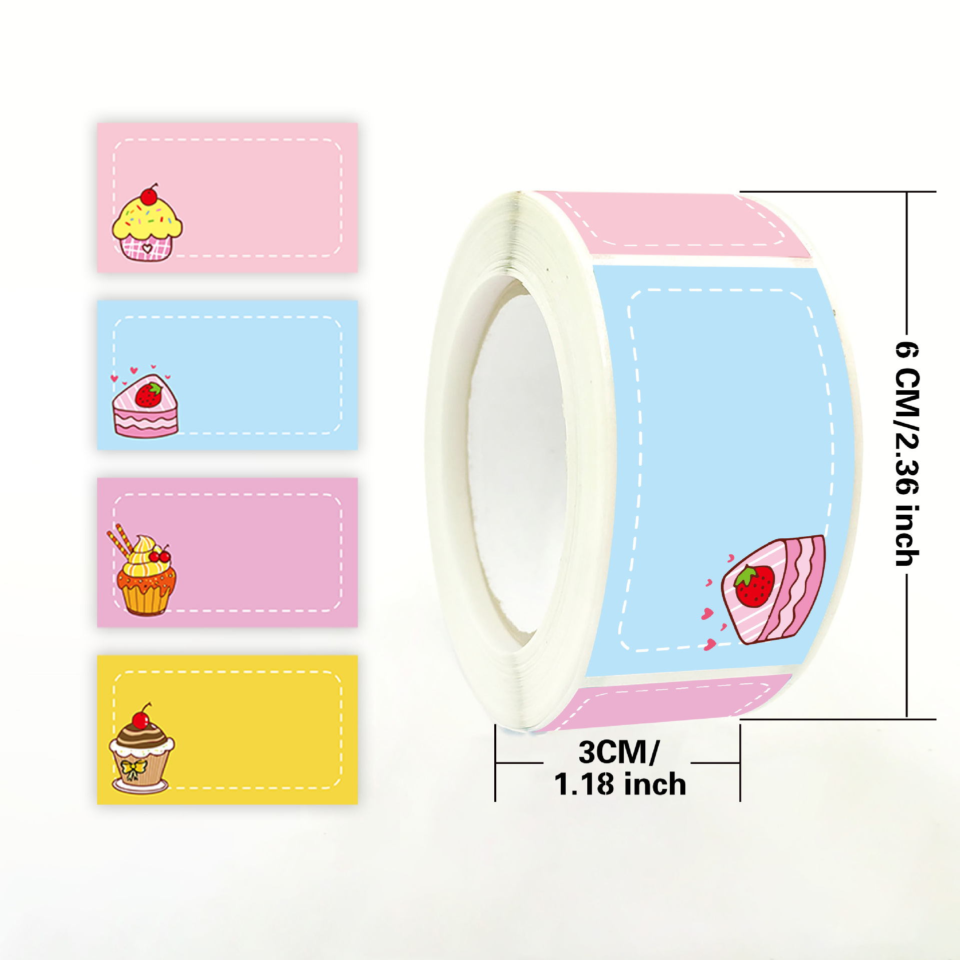 250 stks/rol Cartoon Naam Stic - Food Storage Name recensie en prijs