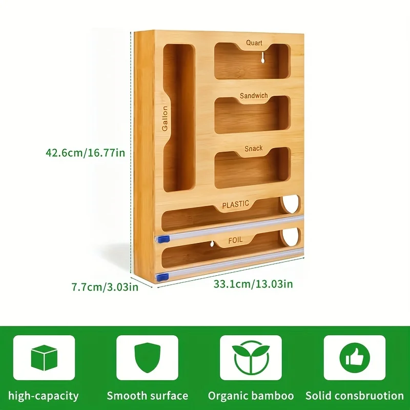 Keukenopslagplank Plastic Wrap - Food Storage Organiser recensie en prijs