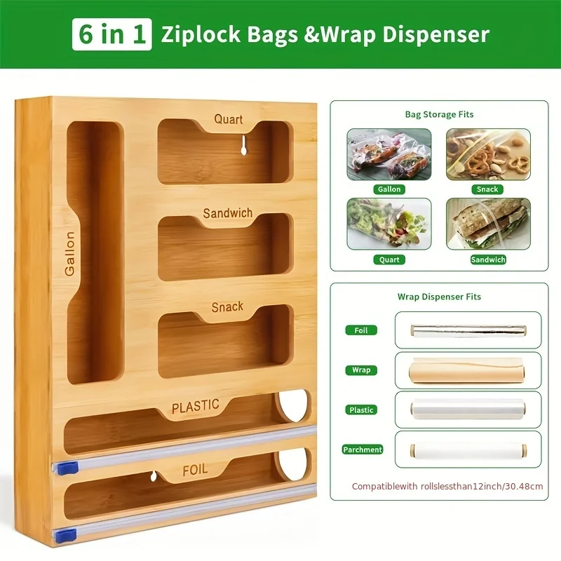 Keukenopslagplank Plastic Wrap - Food Storage Organiser recensie en prijs