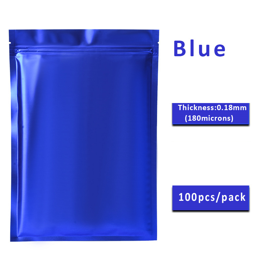 100 stuks matte blauwe folieza - Food Storage Bags Reusable recensie en prijs