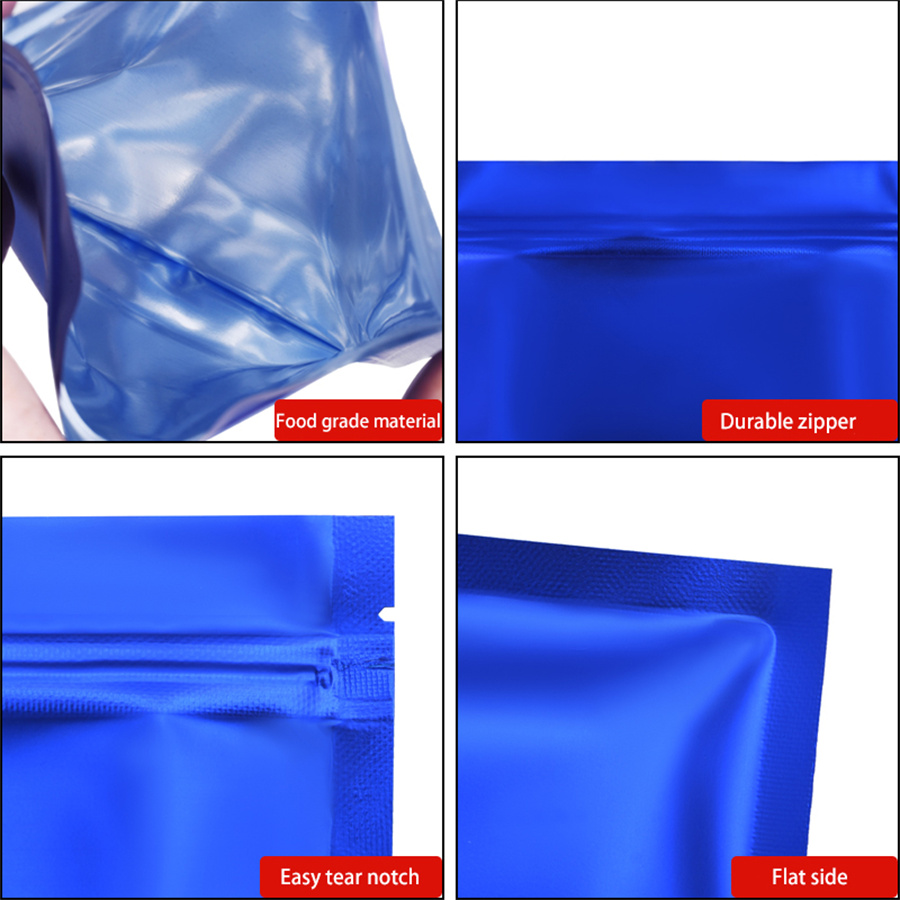 100 stuks matte blauwe folieza - Food Storage Bags Reusable recensie en prijs