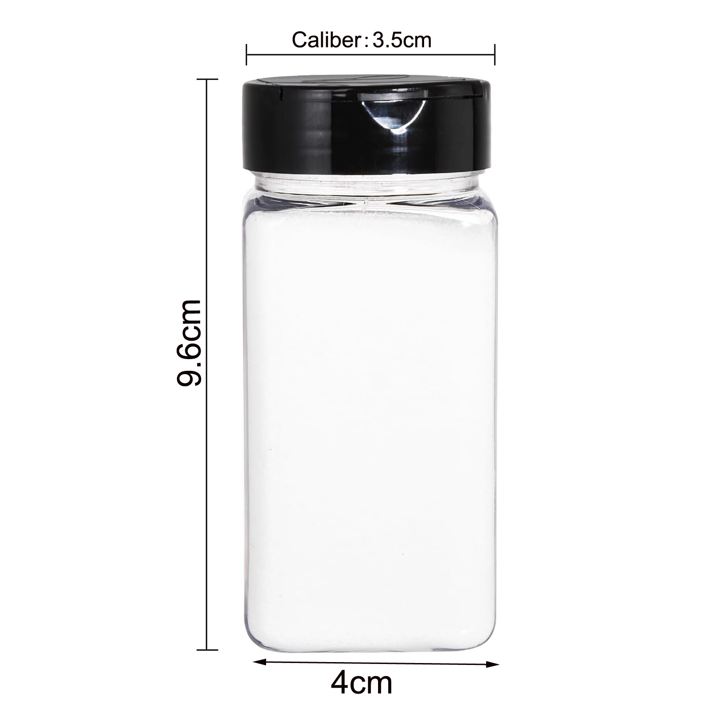 Vierkante grote plastic kruide - Food Storage Jars With Lids recensie en prijs