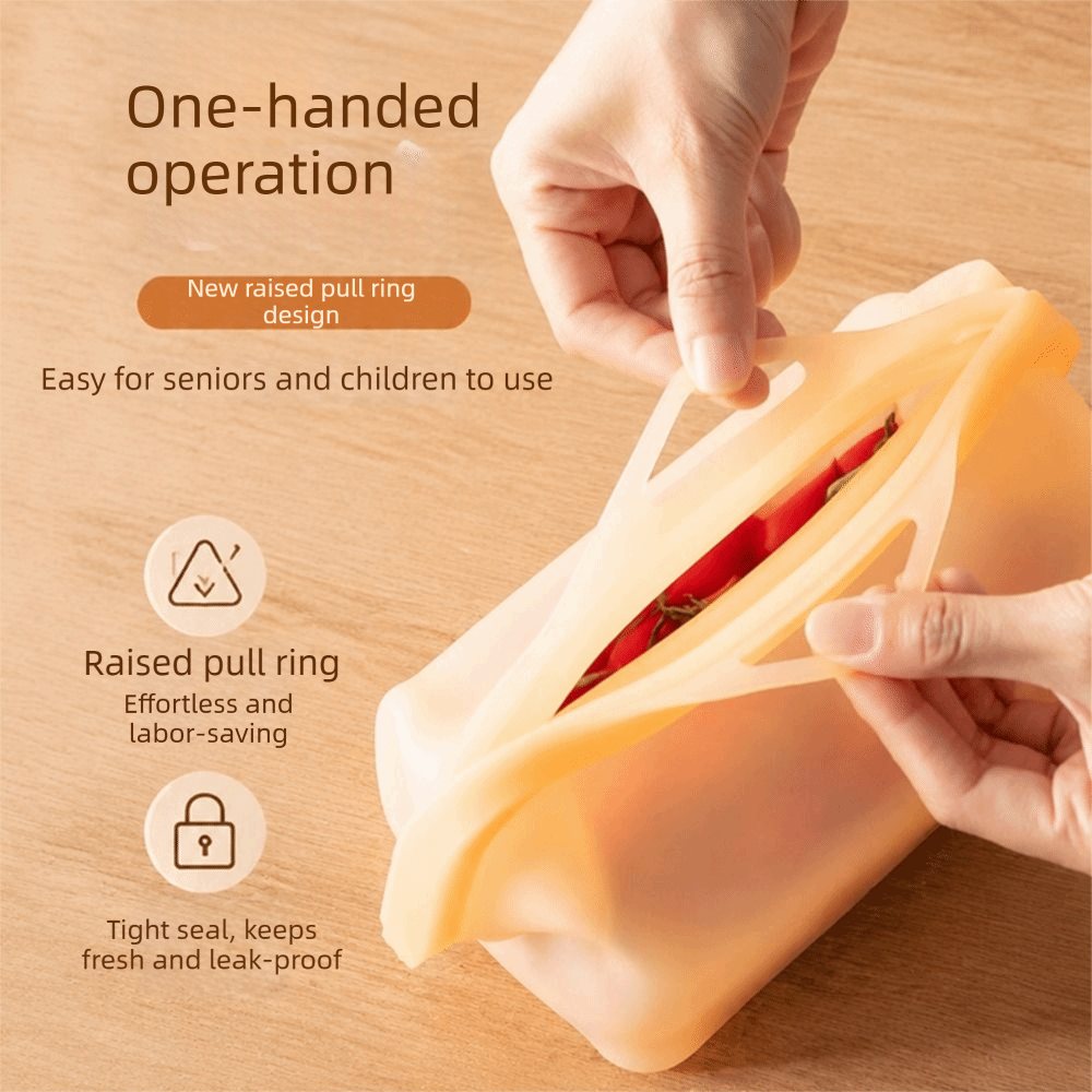 Lekvrije siliconen voedselbewa - Food Storage Silicone Bags recensie en prijs