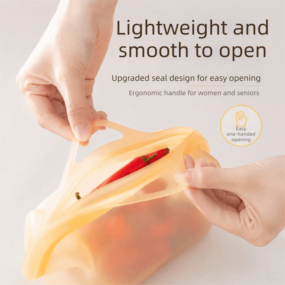 Lekvrije siliconen voedselbewa - Food Storage Silicone Bags recensie en prijs