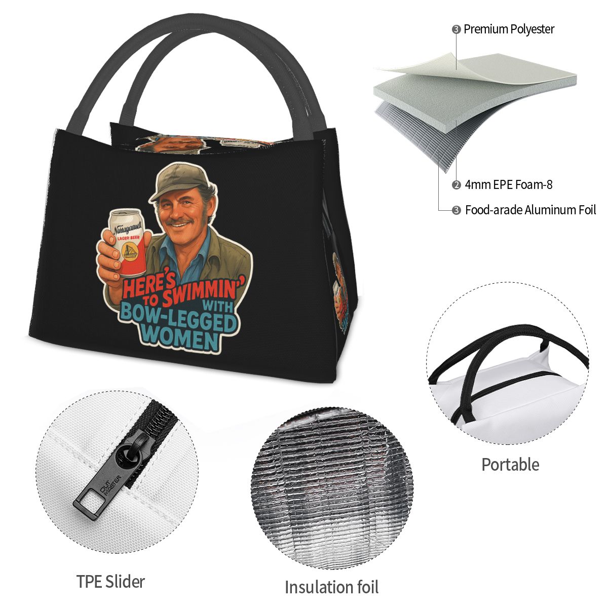 Heres To Swimmin Quint Jaws Mo - Food Storage Quotes recensie en prijs