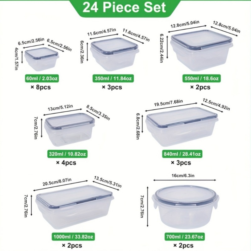 48-delige BPA-vrije voedselbew - Food Storage Ideas recensie en prijs