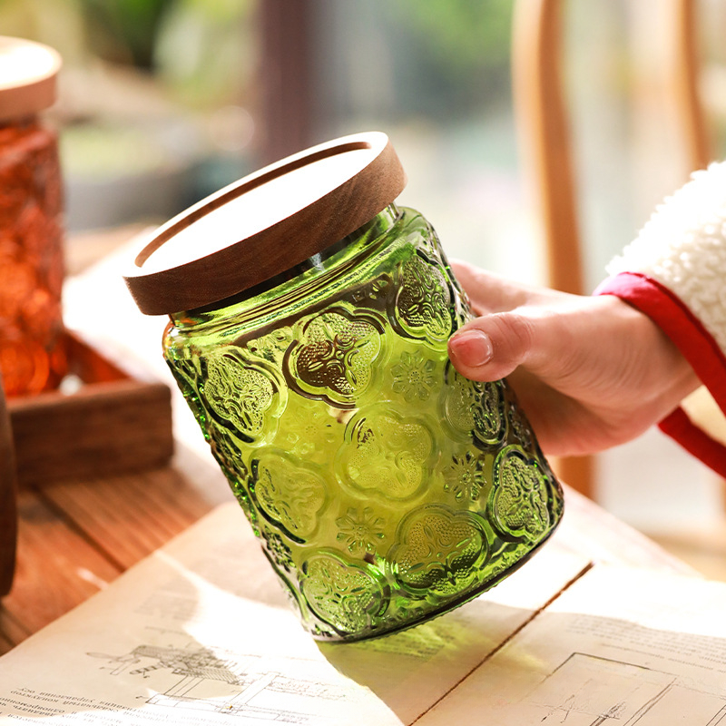 Vintage Glazen Keuken Opbergpo - Food Storage Jars With Lids recensie en prijs