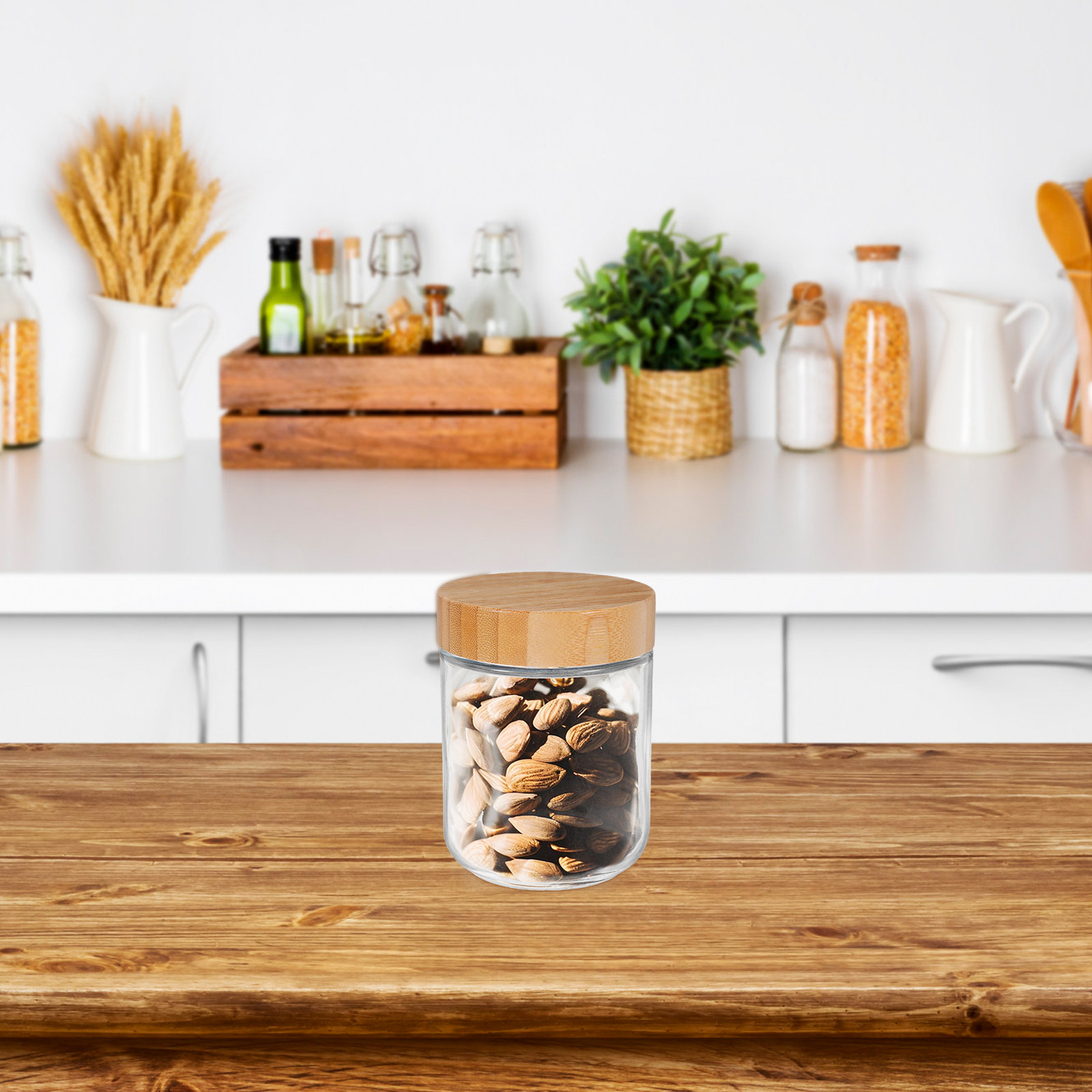 4-delige glazen keukenopslagpo - Food Storage Lid recensie en prijs