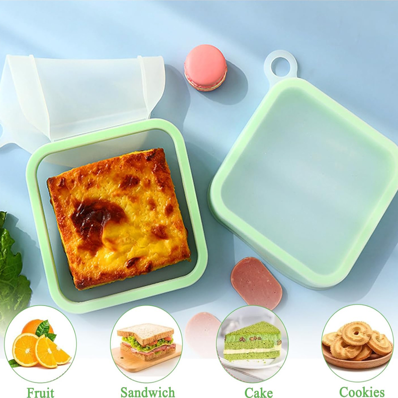Siliconen Sandwich Toast Bento - Food Storage Silicone Bags recensie en prijs