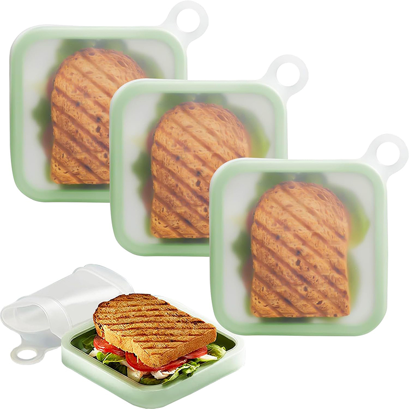 Siliconen Sandwich Toast Bento - Food Storage Silicone Bags recensie en prijs