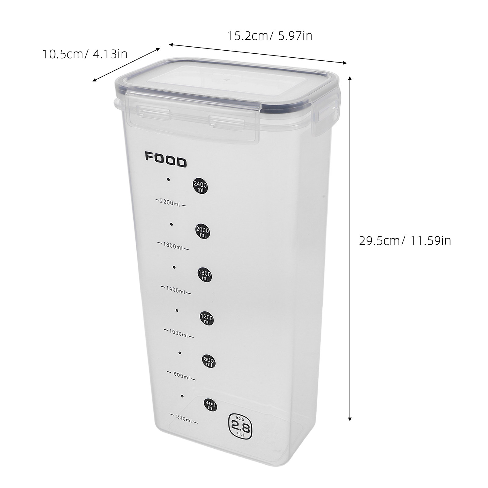 2 stuks transparante graanopsl - Food Storage Jars Airtight recensie en prijs