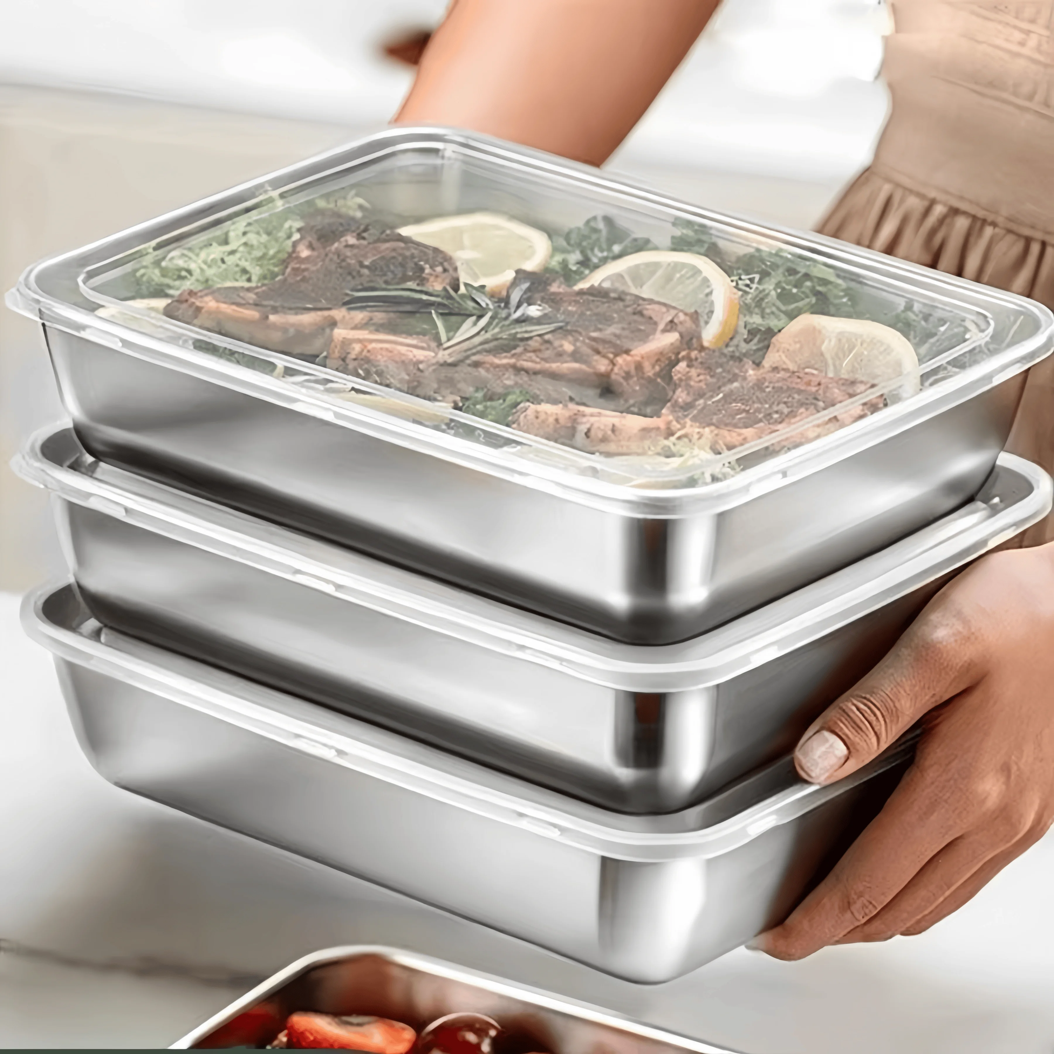 Roestvrijstalen verzegelde lun - Food Storage Refrigerator recensie en prijs